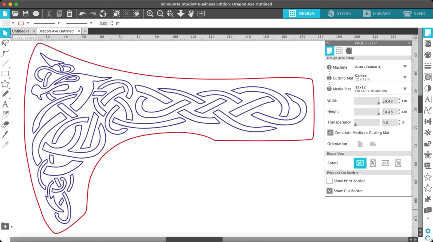 11 - Viking axe celtic design